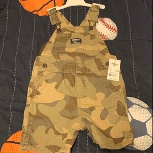 Brand New W/Tags-OshKosh B’gosh Boys Camo Shortall
